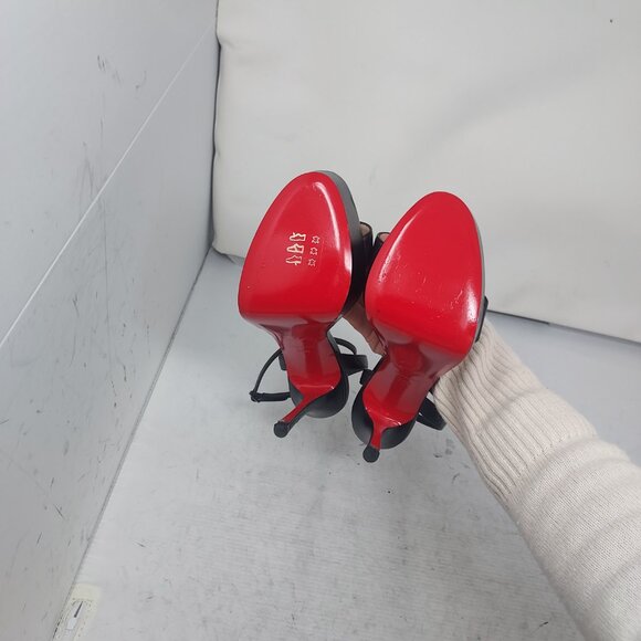 Christian Louboutin Loubi Queen Alta Black Platform Sandal - Picture 2 of 16